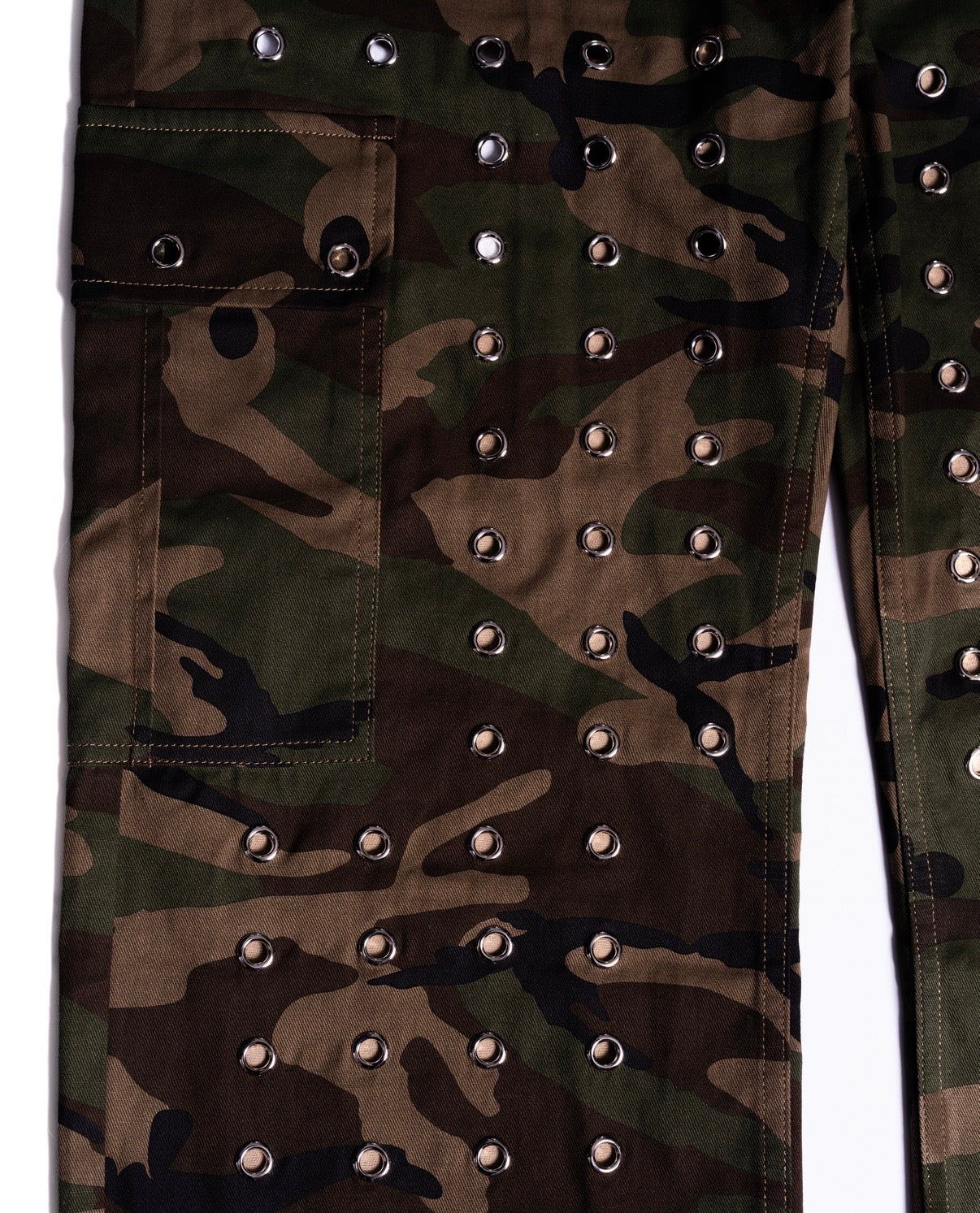 Camo Rivet Cargo Pants