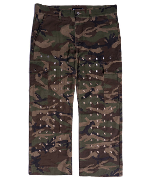 Camo Rivet Cargo Pants